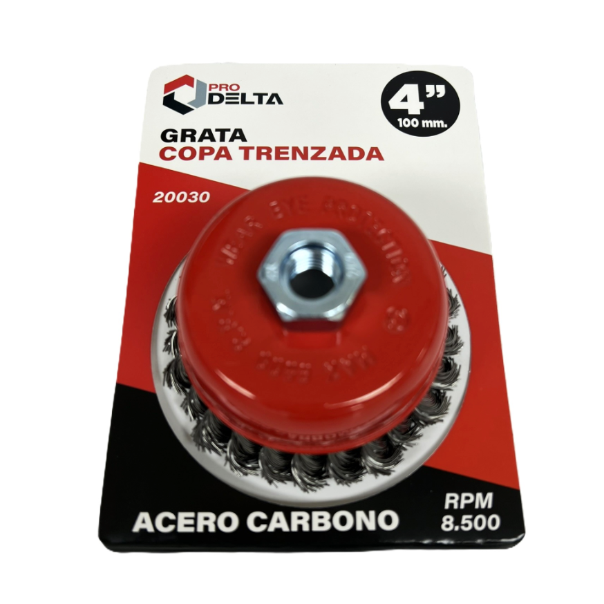 Grata copa acero ondulado Prodelta M14 4"