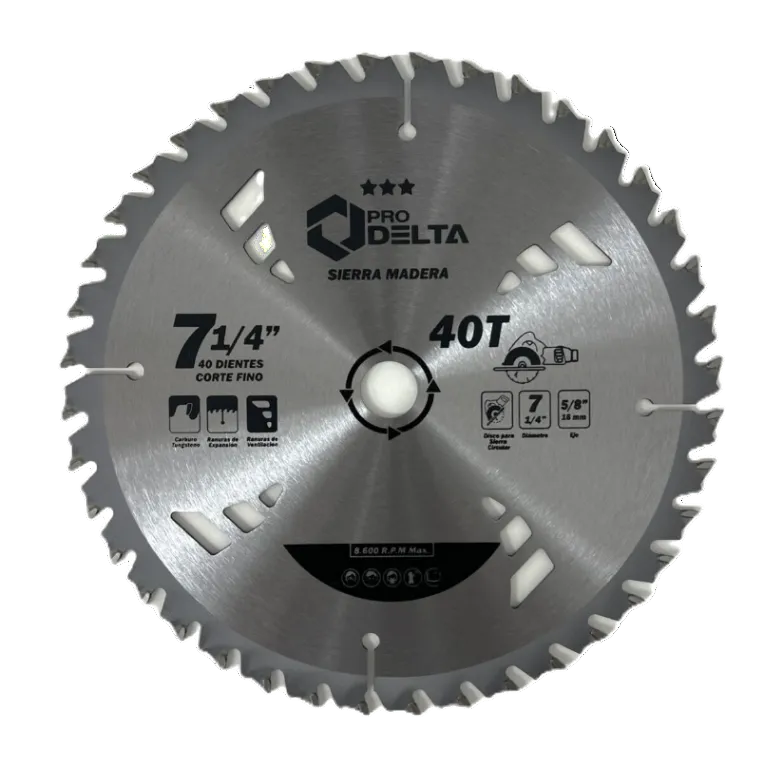 DISCOS PARA SIERRA CIRCULAR  7 1/4" 40 DIENTES