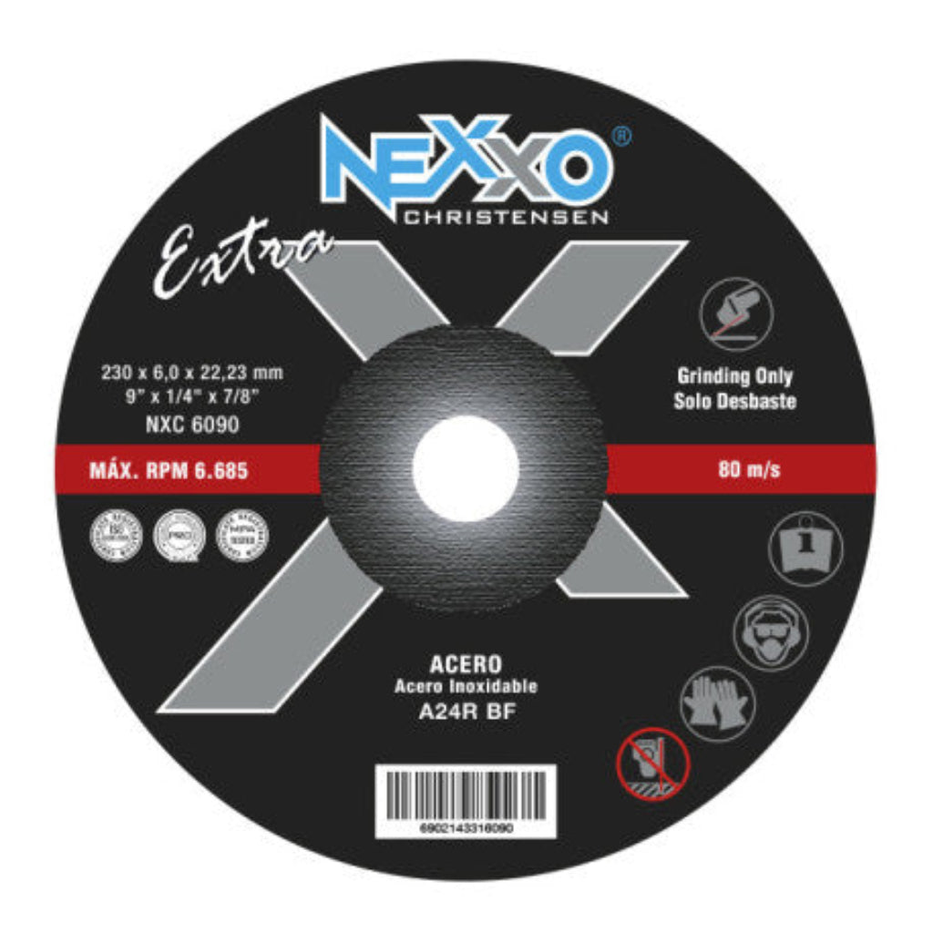 Disco de Desbaste Nexxo Extra 9" x 6mm