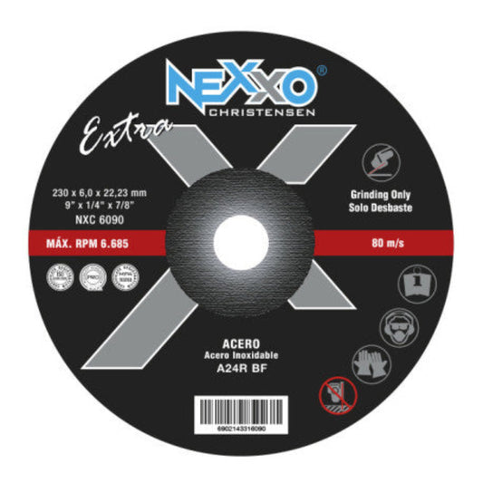 Disco de Desbaste Nexxo Extra 9" x 6mm