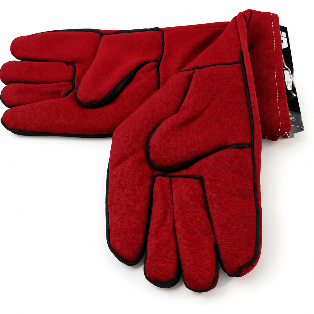 Guante soldador rojo