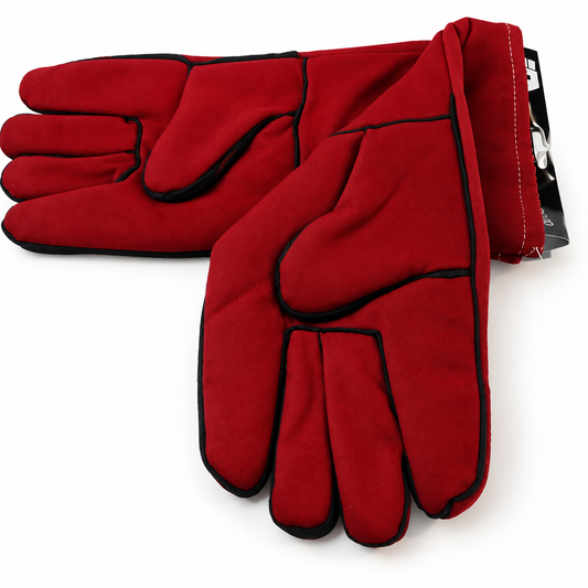 Guante soldador rojo