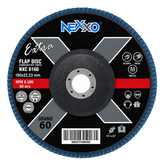 disco traslapado nexxo 7" gr 60